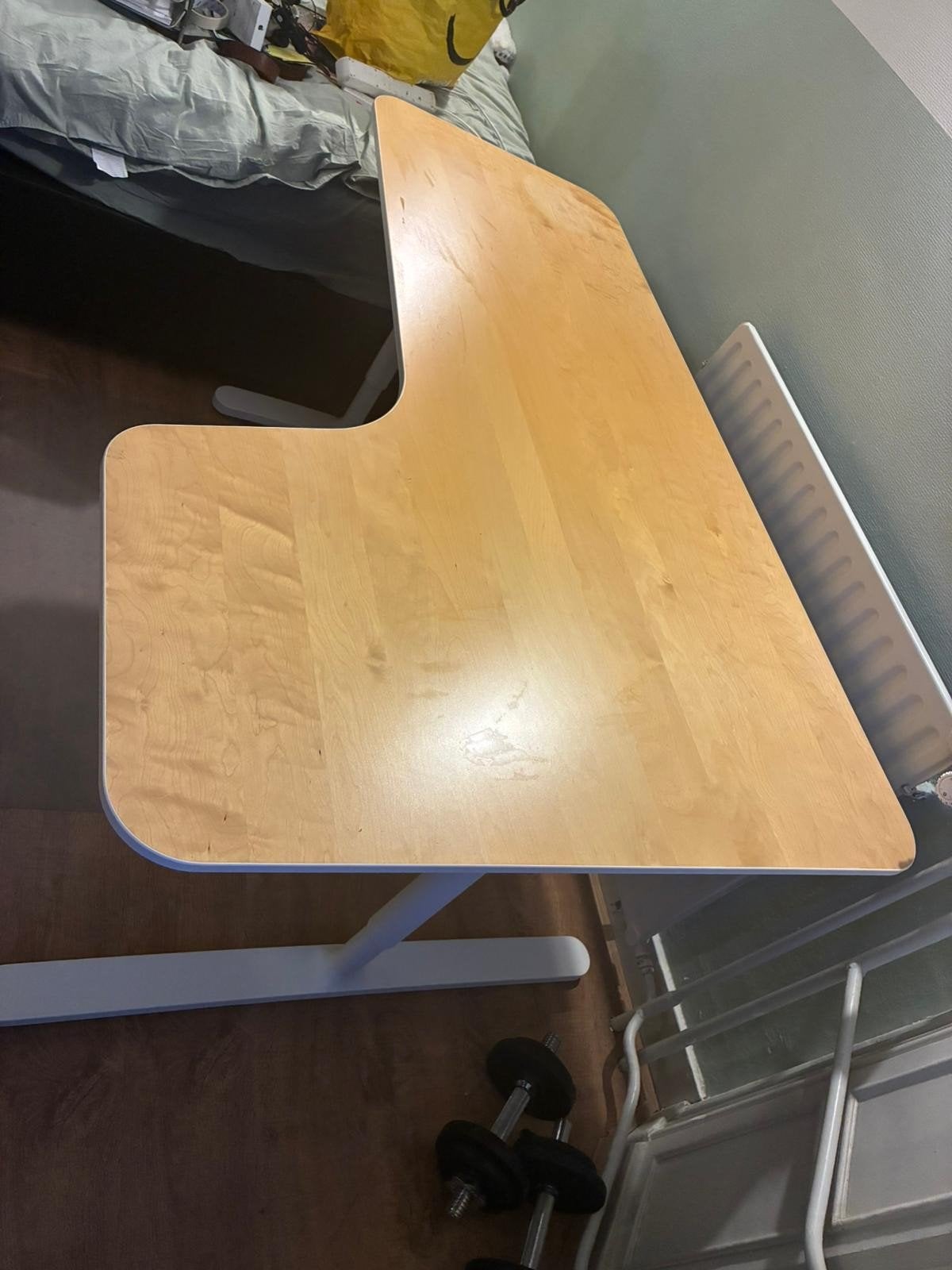 IKEA hoek bureau, Huis en Inrichting, Bureaus, Ophalen, 160 cm, Gebruikt, Scandinavisch