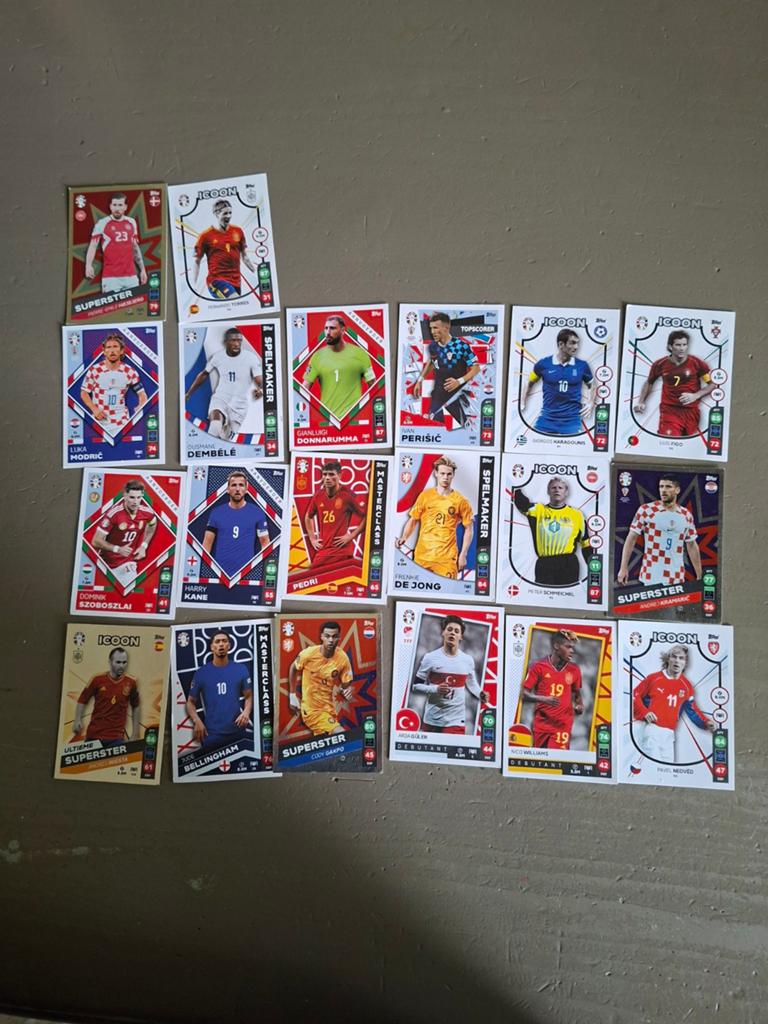 Voetbal plaatjes EK 2024, Ophalen of Verzenden, Nieuw, Meerdere plaatjes