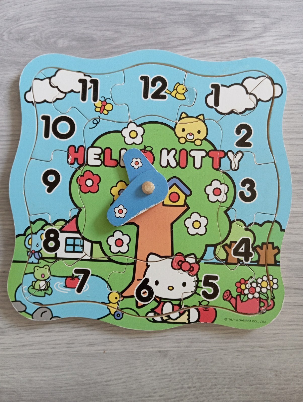 Hello Kitty Houten Klok Puzzel, Ophalen of Verzenden