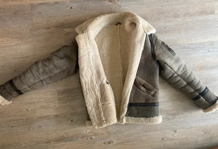 Shearling B3 jacket, Serge Pariente, Parijs., Ophalen of Verzenden, Zo goed als nieuw, Maat 48/50 (M), Bruin