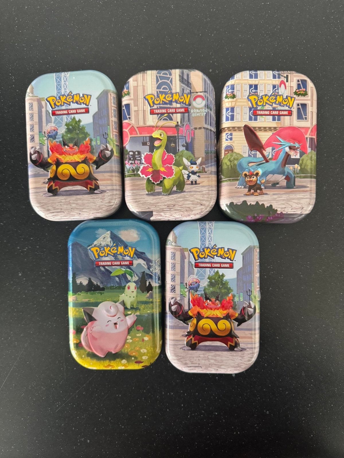 Mystery Mini Tin Pokemon Kaarten, Ophalen of Verzenden, Zo goed als nieuw, Meerdere kaarten