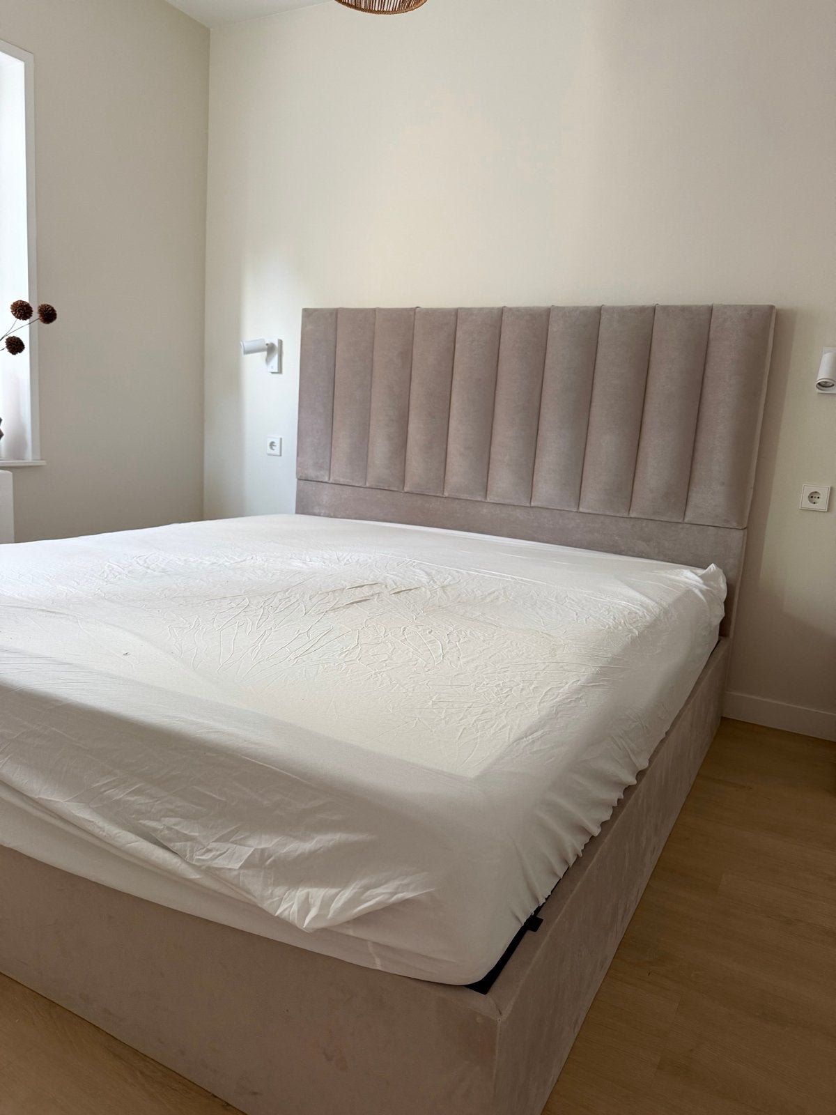 Bed met opbergruimte 180x200 + matras (zelf topper kopen), Gebruikt, Tweepersoons, Ophalen of Verzenden, 180 cm