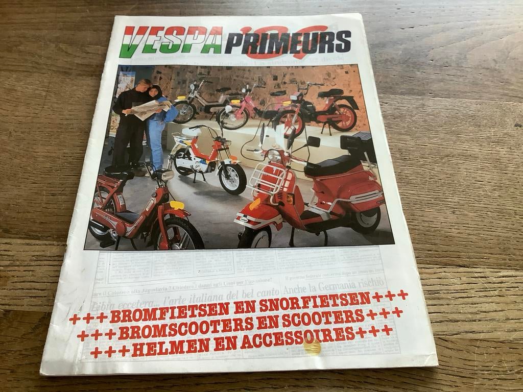 Vespa Primeurs Tijdschrift - Bromfietsen en Scooters., Verzenden