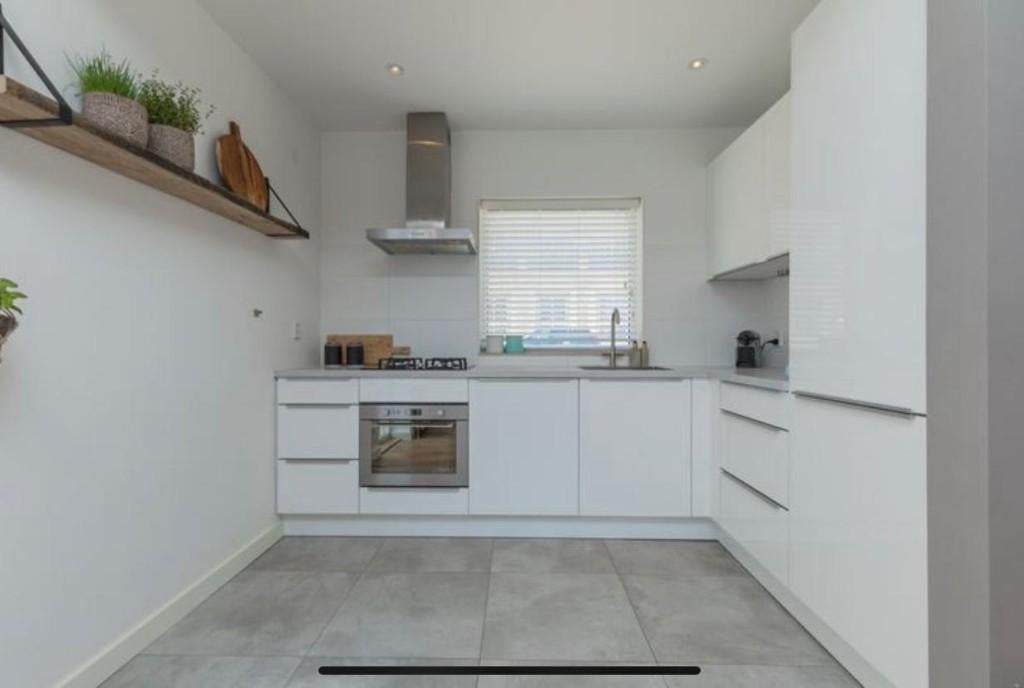 Witte hoogglans hoekkeuken stijlvol en compleet GEDEMONTEERD, Huis en Inrichting, Keuken | Complete keukens, Wit, Hoekkeuken, Ophalen of Verzenden