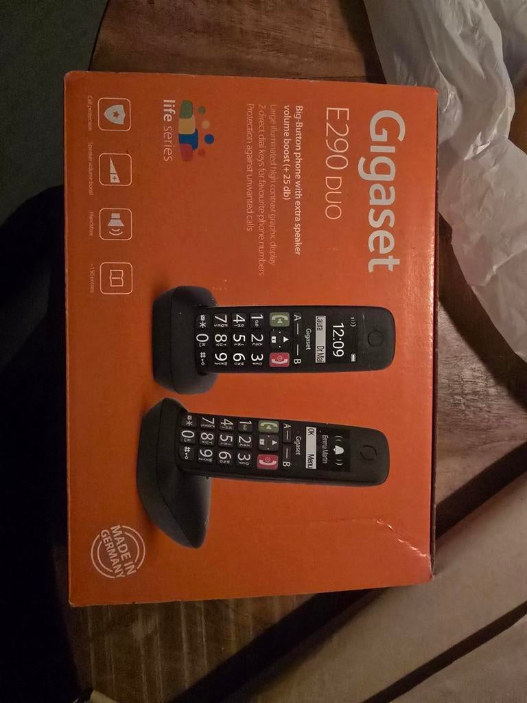 Aangeboden mooi goed werkend Gigaset E290 duo, Ophalen of Verzenden, Zo goed als nieuw, 2 handsets