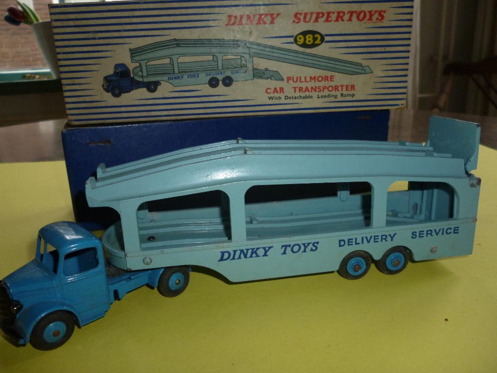 DINKY SUPERTOYS NR. 982 CAR TRANSPORTER NIEUWSTAAT MET OVP, Ophalen of Verzenden, Zo goed als nieuw, Auto, Dinky Toys