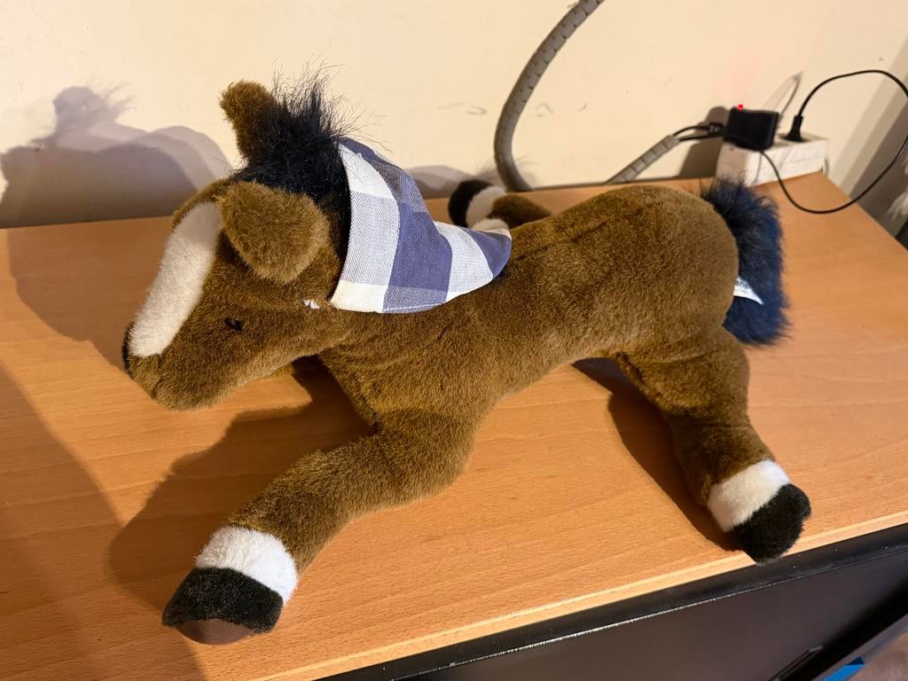 Hastens Pluche Paard toto, Ophalen of Verzenden, Zo goed als nieuw, Paard