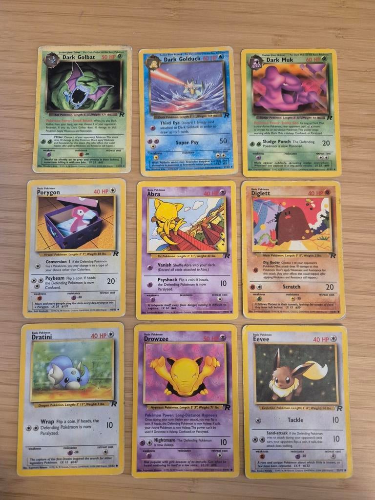 23 Rocket set pokemon kaarten, Ophalen of Verzenden, Zo goed als nieuw, Meerdere kaarten