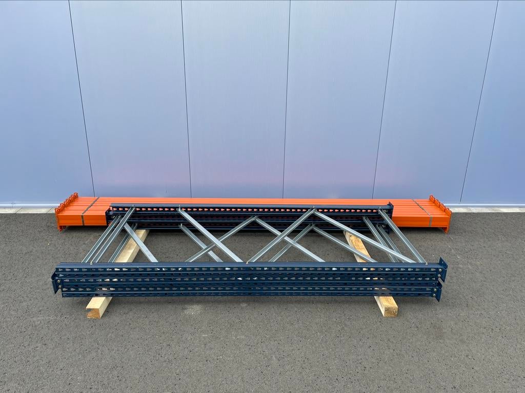 8.10 meter palletstelling 3 staanders 8 liggers 360mm 2000kg, Ophalen of Verzenden