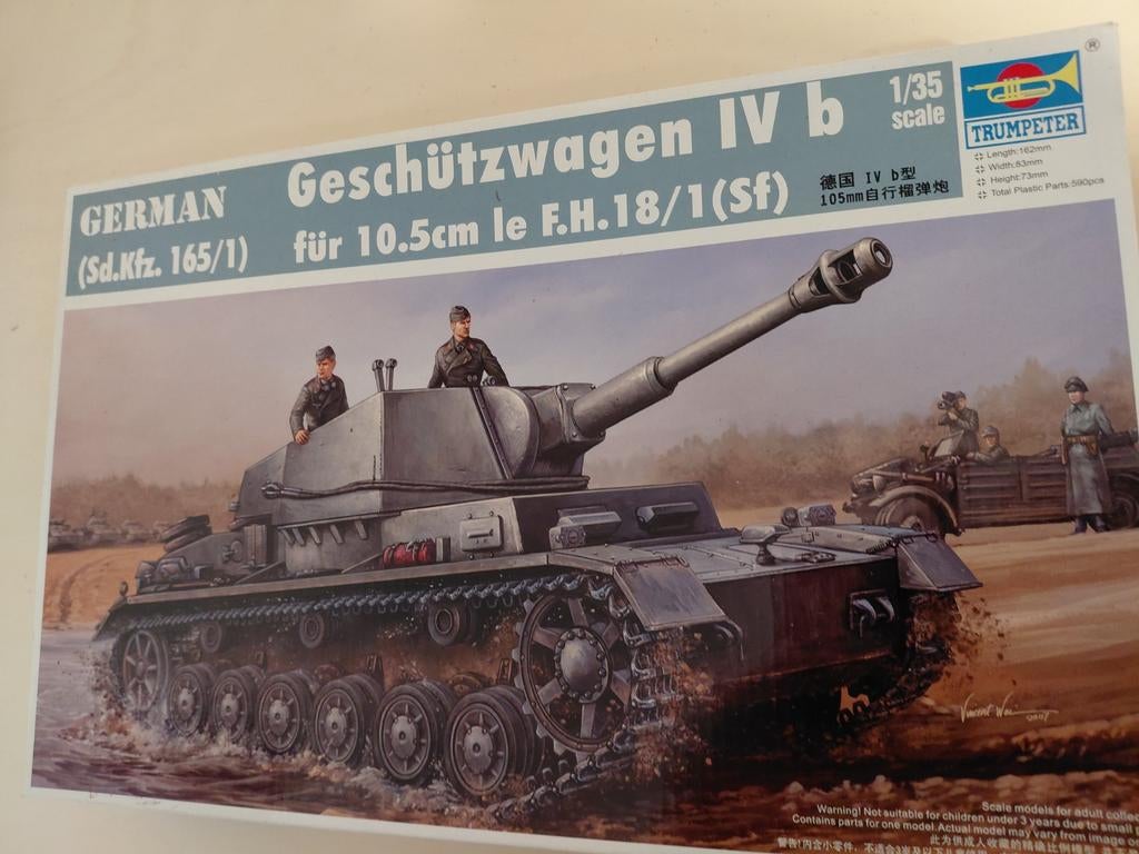 Trumpeter geschutzwagen IV B, Overige merken, Tank, 1:32 tot 1:50, Ophalen of Verzenden