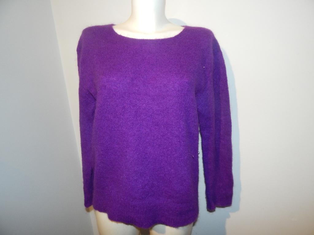 Maison Anje diep paarse trui heerlijk zacht mt L, Kleding | Dames, Maat 38/40 (M), Verzenden, Paars, Maison anje