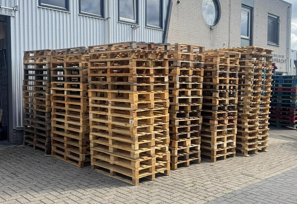 Wegwerp Pallets | Eenmalige Pallets | 120x80 | 4-Weg, Ophalen of Verzenden, 50 mm of meer, Minder dan 200 cm, Vuren