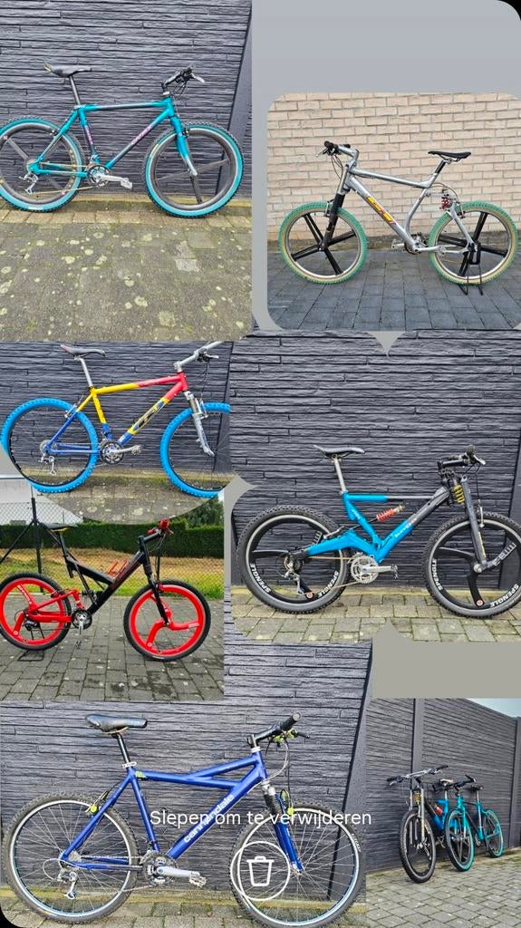 Retro mtb´s, top afgebouwde projecten '90s, Fietsen en Brommers, Fietsen | Mountainbikes en ATB, 45 tot 49 cm, Ophalen, Zo goed als nieuw