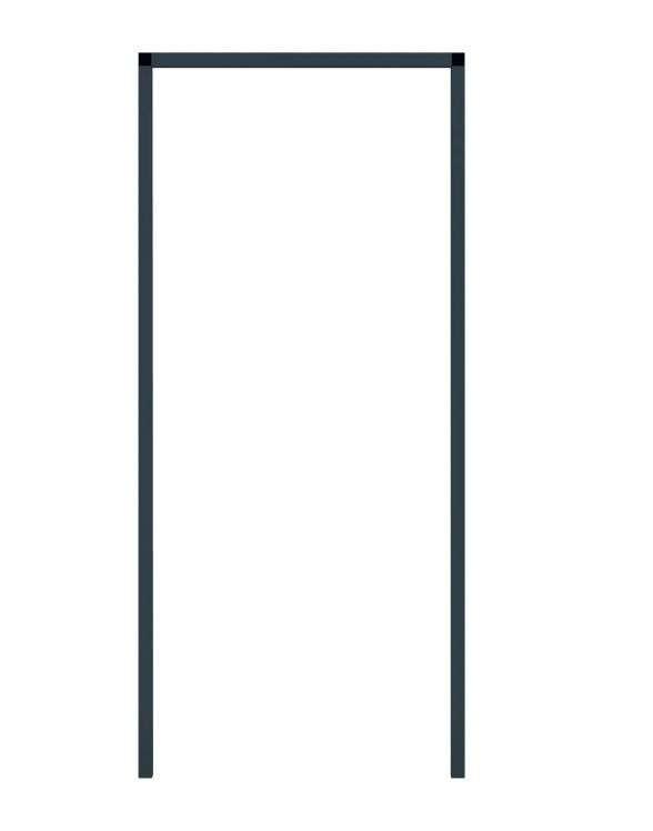 Cando inbouwkader hordeuren antraciet 108x239cm (1), Ophalen, Nieuw, Minder dan 10 m², Overige typen