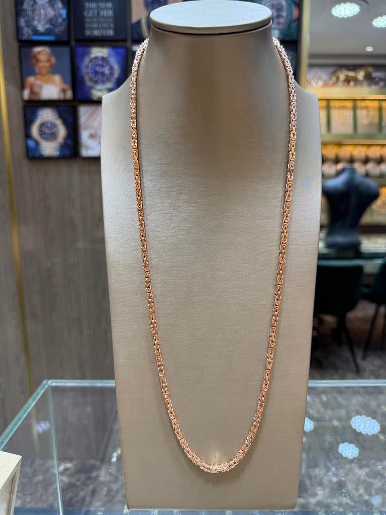 18KT Goud - 61.6 Gram - Ketting - KONING - Rosé - Rose