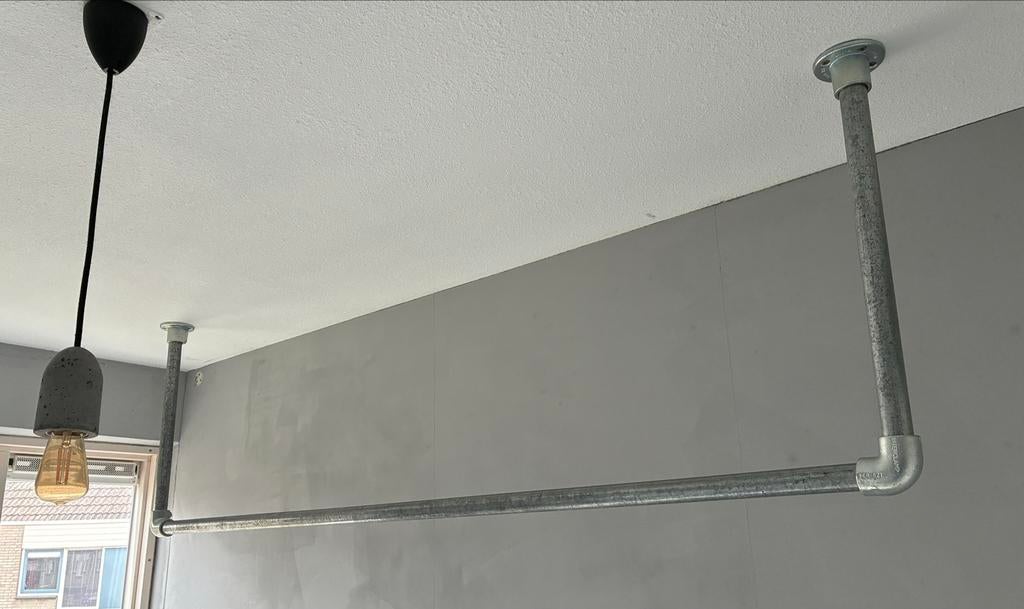 Steigerbuis kledingrek - Industrieel design, Ophalen, Gebruikt