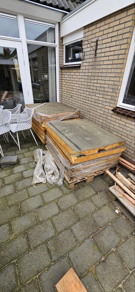 Afschot isolatie platen, Ophalen, Hardschuim (Pir), 15 m² of meer
