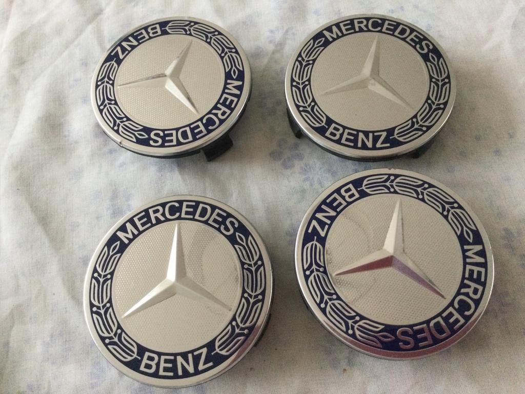 ZGAN. Originele Mercedes-Benz naafdoppen van Model W203, 7cm, Ophalen of Verzenden, Gebruikt, Mercedes-Benz