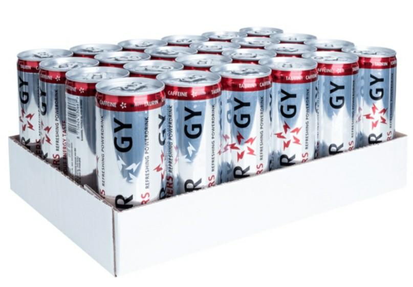 Slammers energiedrank tray, Ophalen