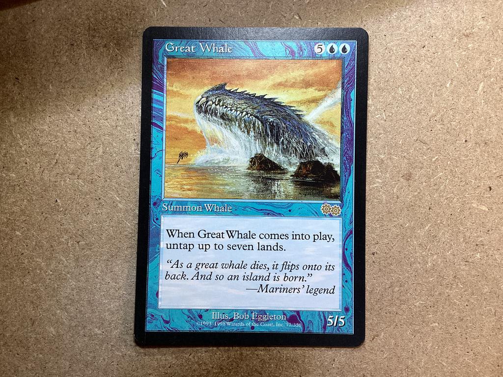 1x Great Whale [077/350] (Excellent), Ophalen of Verzenden, Zo goed als nieuw, Losse kaart
