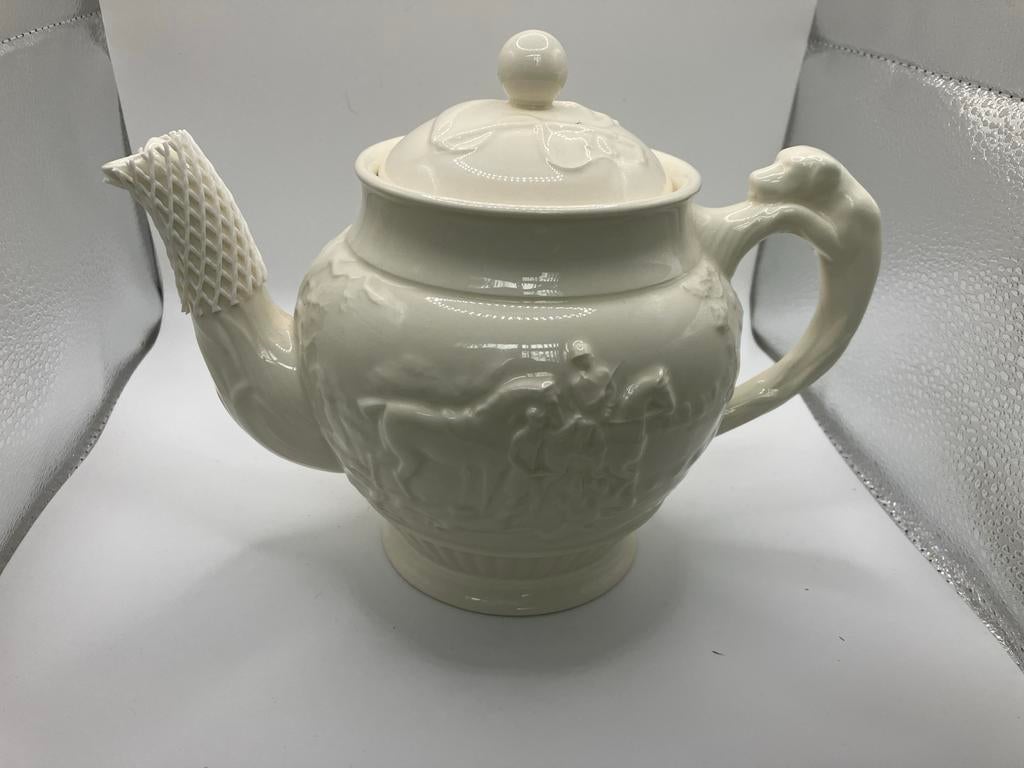 Vintage Wedgwood Theepot Jachtscène, Antiek en Kunst, Ophalen