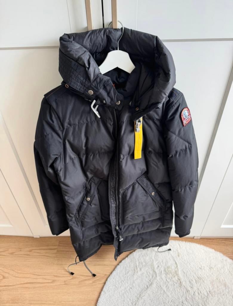 Parajumper Long Bear Jas Zwart Dames, Kleding | Dames, Jassen | Winter, Ophalen of Verzenden, Zo goed als nieuw, Maat 38/40 (M)