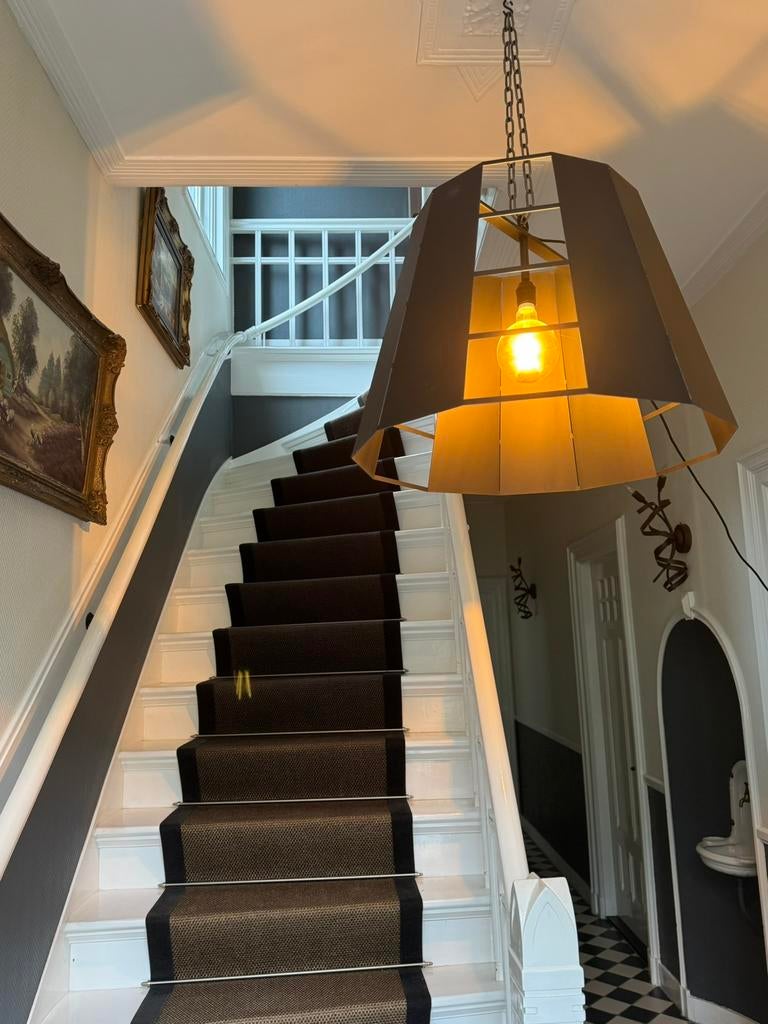 2 stuks zwaar metalen design Zthal-Dijkos Hanglamp Genova, Ophalen, Zo goed als nieuw