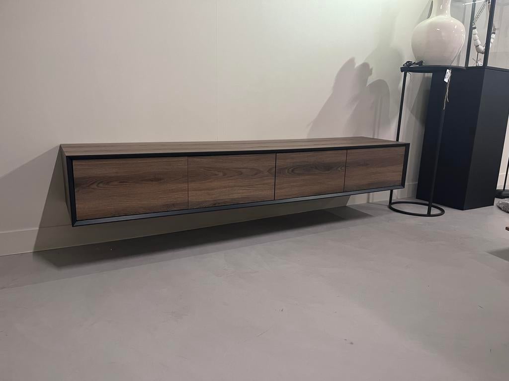 Tv- meubel Marley - materiaal: Hpl - breedte: 200cm, Ophalen, Zo goed als nieuw, 25 tot 50 cm, Minder dan 100 cm
