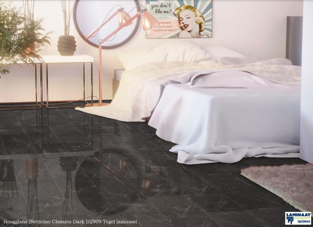 Hoogglans Tegel laminaat Botticino Dark D2909 8mm dik 4V, Huis en Inrichting, Stoffering | Vloerbedekking, Hoogglans tegel laminaat vloeren 80cm X 40cm