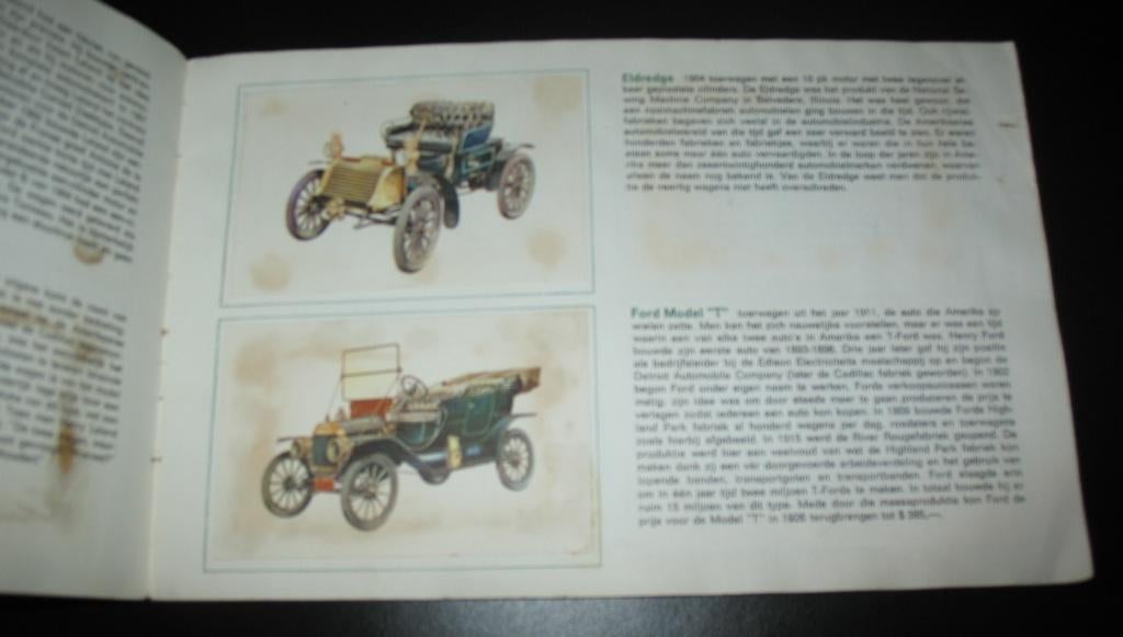 Plaatjesalbum Automobielen van vroeger Hans C Ebeling, Verzenden, Gelezen, Plaatjesalbum