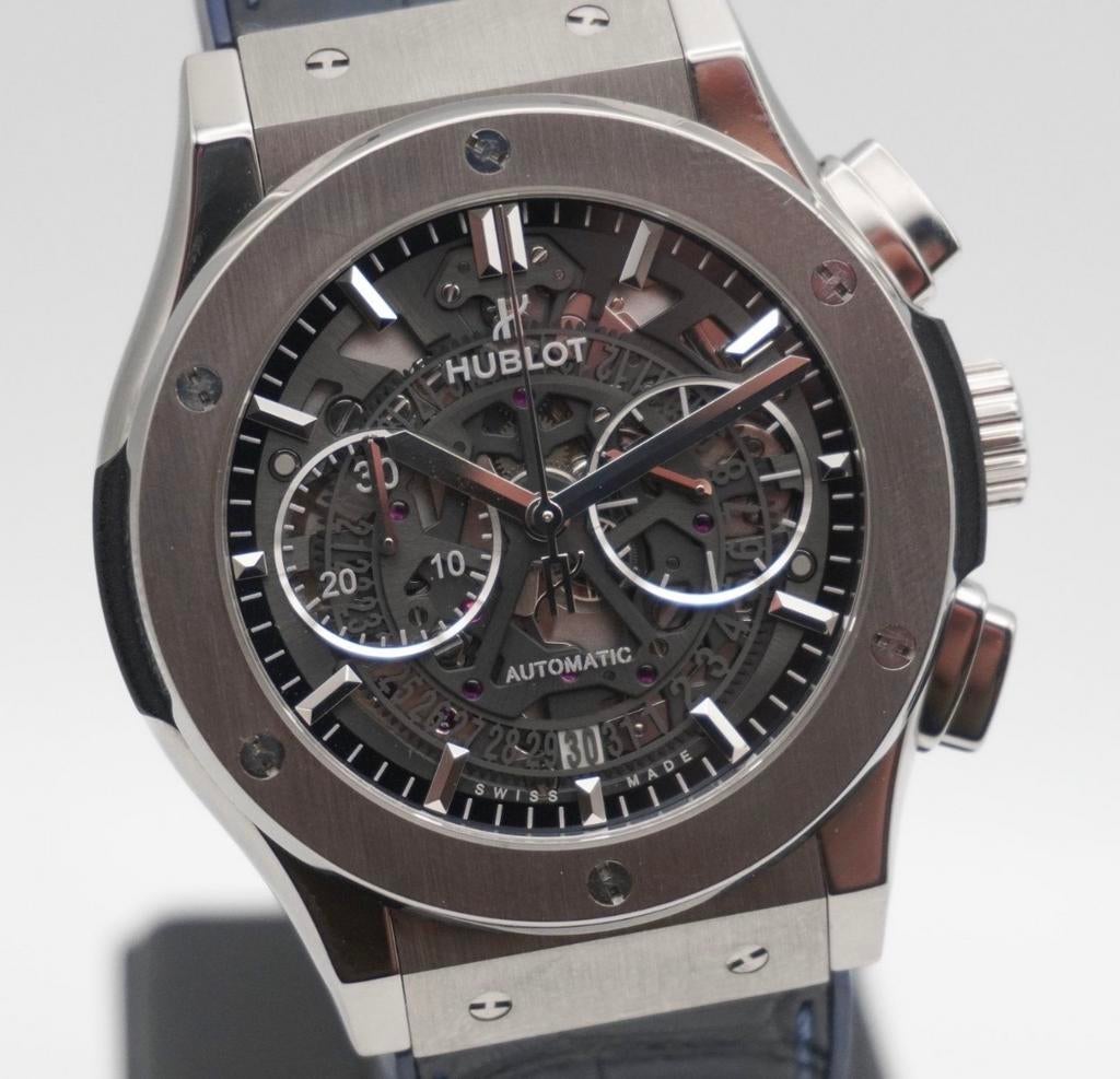 Hublot Classic Fusion Aerofusion 45 mm, Sieraden, Tassen en Uiterlijk, Horloges | Heren, Zo goed als nieuw, Polshorloge, Overige merken