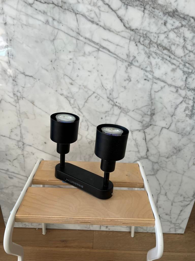 Plafondlamp spots, Zwart, Ophalen of Verzenden, Zo goed als nieuw, Metaal