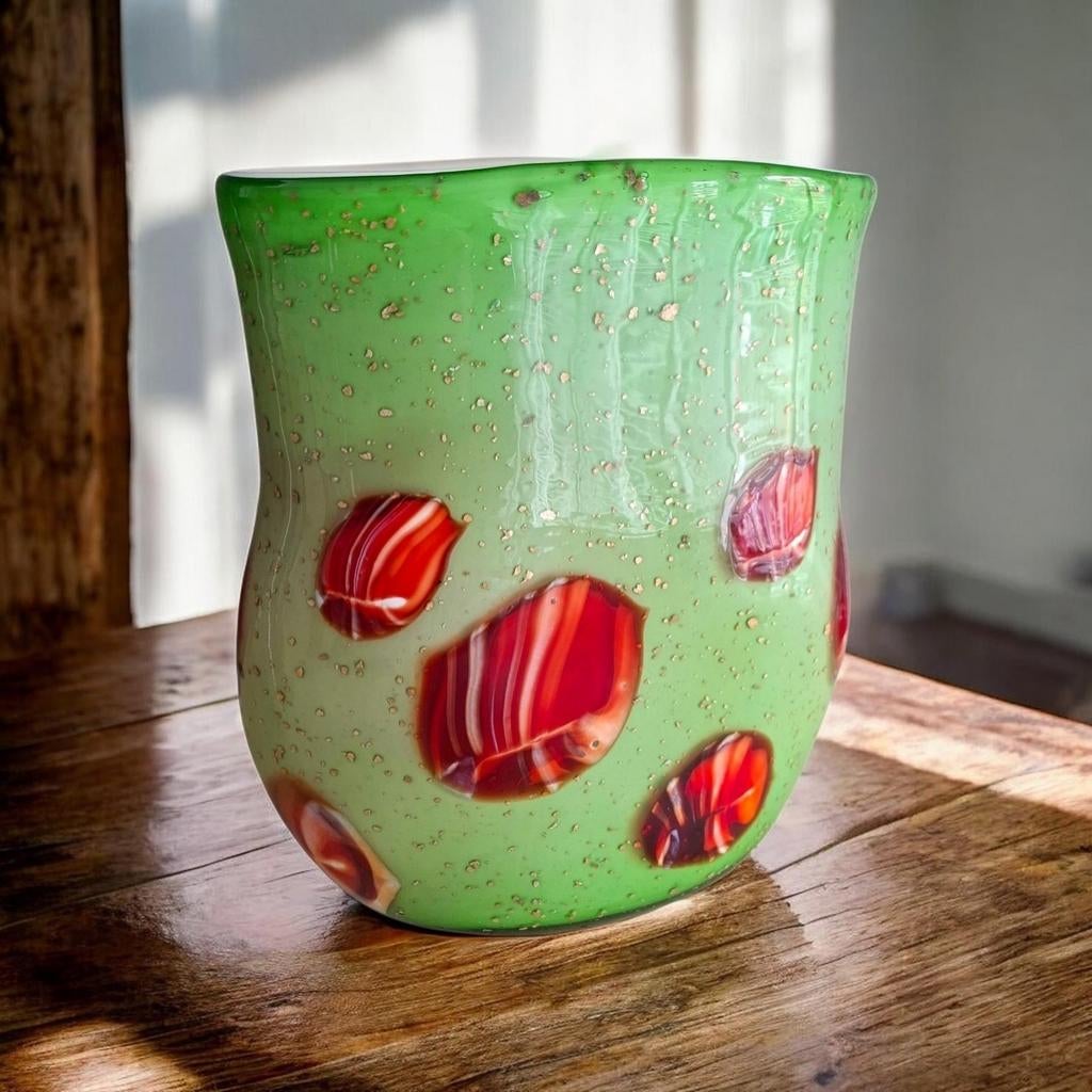 Vintage Murano Vaas – Sommerso – 1,9 kg, Antiek en Kunst, Verzenden