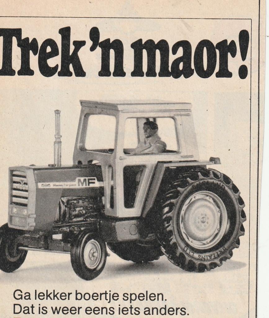 Retro reclame 1977 Britains speelgoed tractor, Verzenden, Overige typen