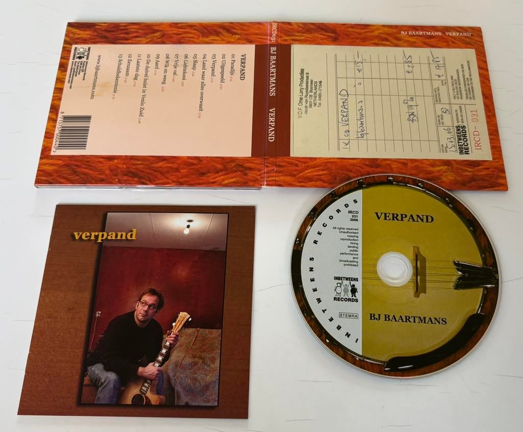BJ Baartmans - Verpand (digipak, nieuwstaat), Ophalen of Verzenden, Zo goed als nieuw, Levenslied of Smartlap