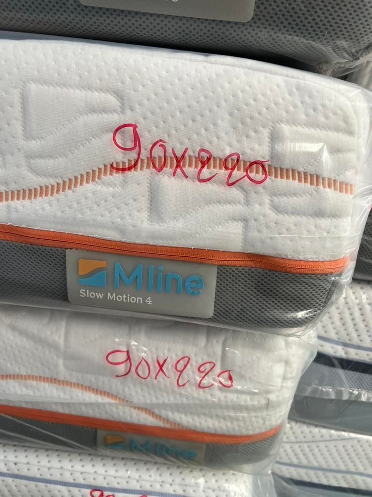 2x Mline slowmotion 4 90x220 matras event. Auping tempur, Ophalen, 90 cm, Eenpersoons, Nieuw