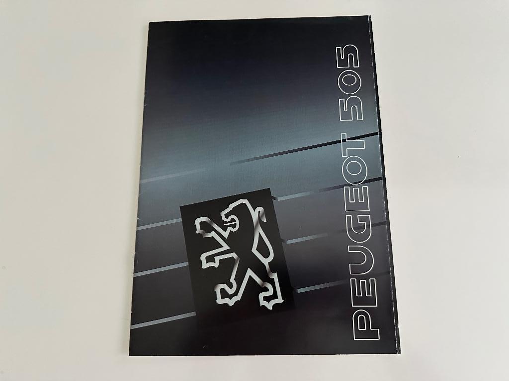 Folder Peugeot 505  1990, Ophalen of Verzenden, Zo goed als nieuw, Peugeot