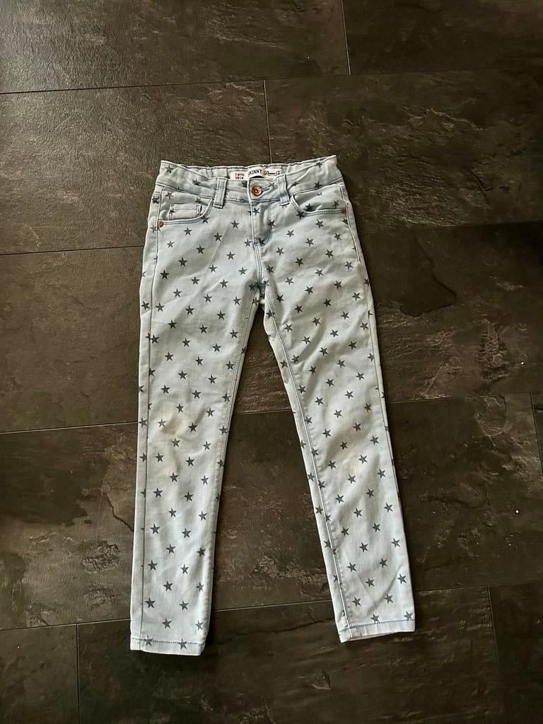 Denim Co Skinny Jeans Maat 128 met Sterren, Ophalen of Verzenden, Gebruikt, Meisje, Broek
