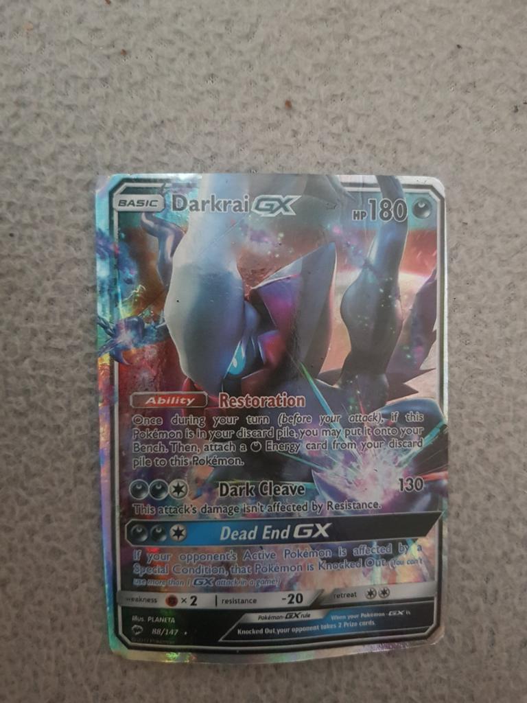 Pokemon verzamelaars kaart (Darkrai)(RARE)Orgineel engels, Ophalen of Verzenden, Zo goed als nieuw