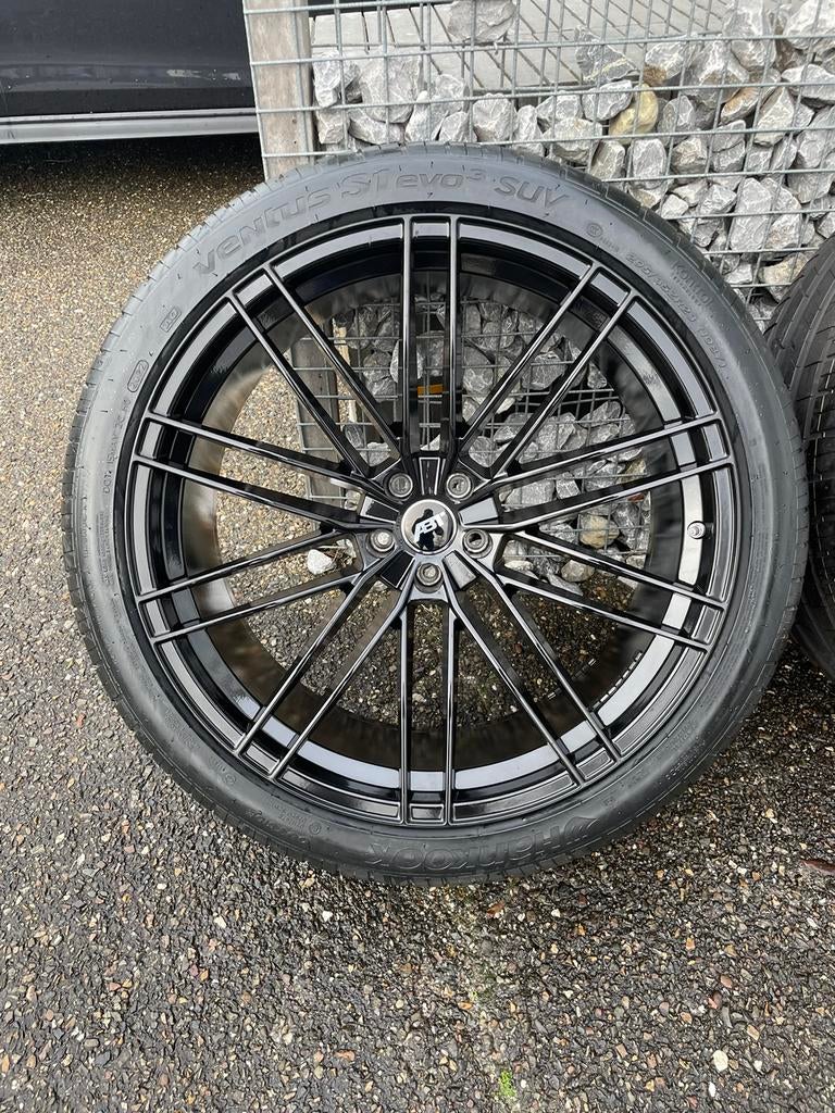 23 inch Audi Q8 SQ8 ABT Velgen 5x112 + nieuwe hankook banden, Banden en Velgen, Nieuw, Overige maten, Ophalen of Verzenden