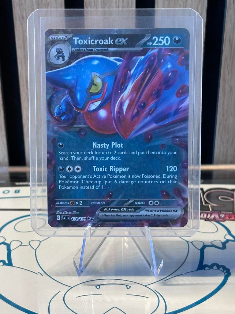 Pokémon TCG – Toxicroak ex 131/198, Ophalen of Verzenden, Nieuw, Losse kaart