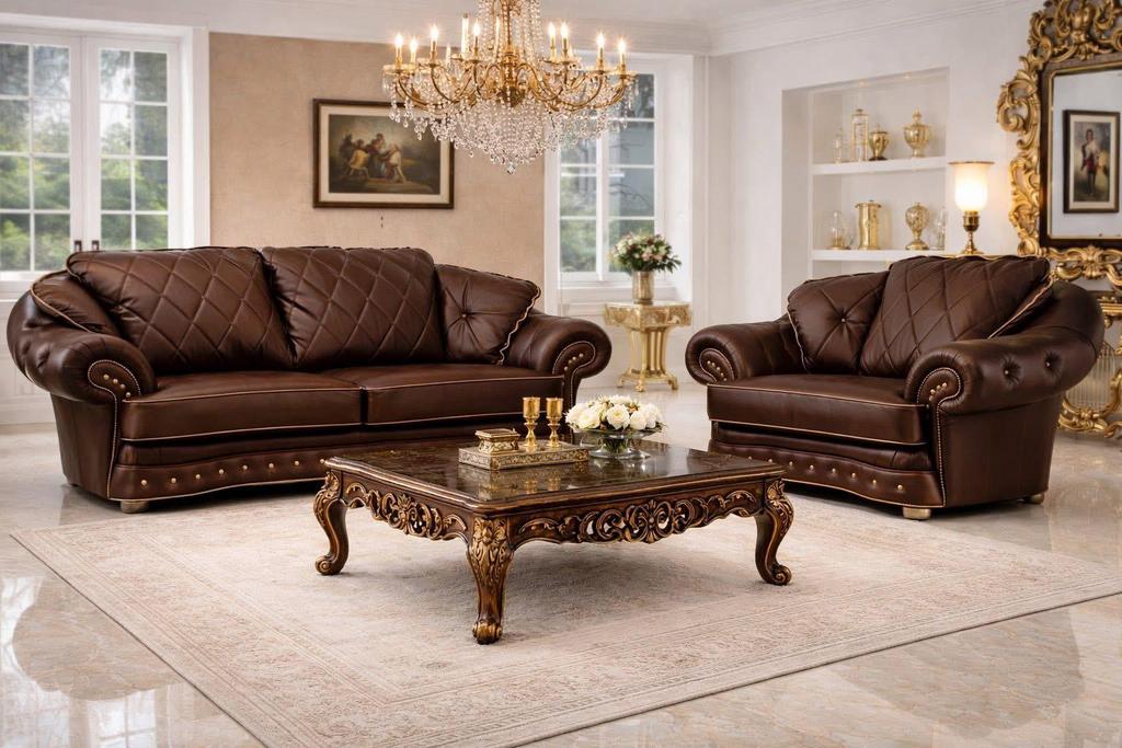 Italiaanse Exclusieve barok klassieke roesjes bankstellen, Ophalen of Verzenden, Nieuw, Rechthoekig, 125 cm of meer
