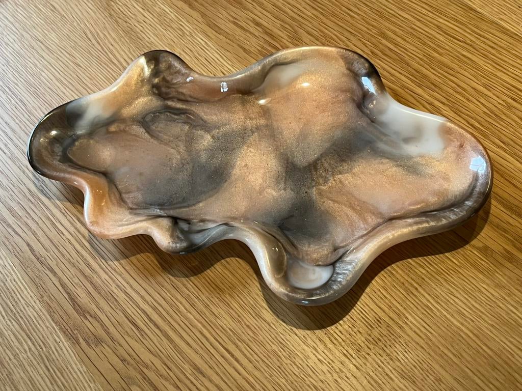 Dienblad / tray - handmade epoxy by smurfshop, Ophalen of Verzenden, Nieuw, Overige vormen, Overige materialen