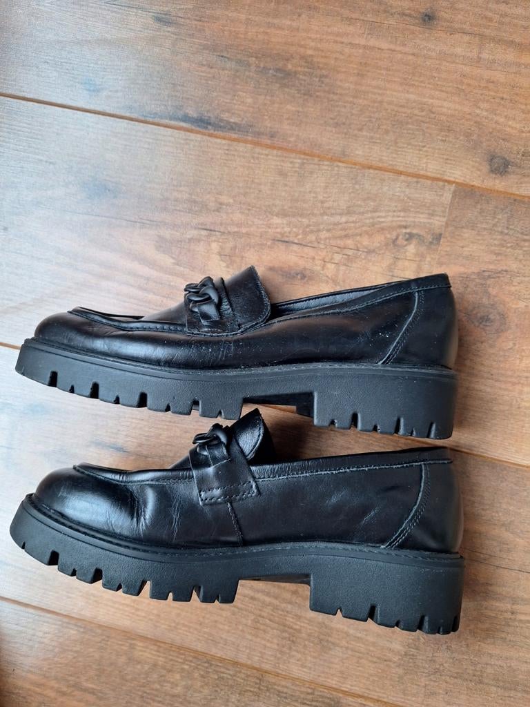 5th Avenue Leren Loafers Zwart - Maat 40, Ophalen of Verzenden