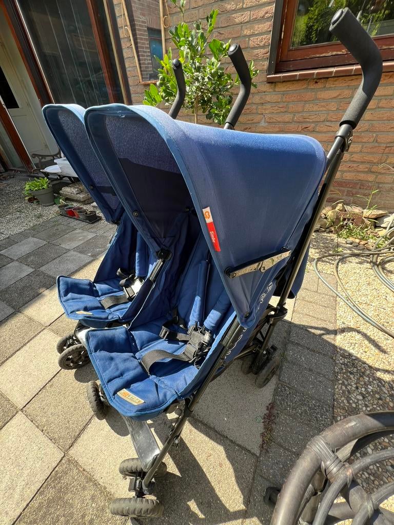 Koelstra tweelingbuggy, Kinderen en Baby's, Buggy's, Ophalen, Gebruikt, Koelstra, Duomodel