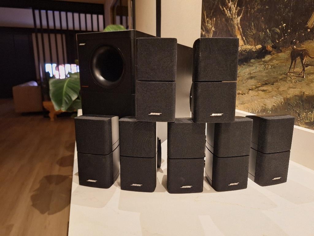 Bose Accoustimass 10 series 2 Home Theater Speaker System, Gebruikt, 70 watt of meer, 5.1-systeem, Overige spelers