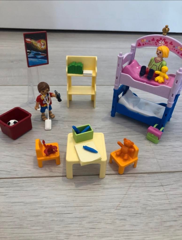 5306 Playmobil kinderkamer met stapelbed, Ophalen of Verzenden, Gebruikt, Complete set