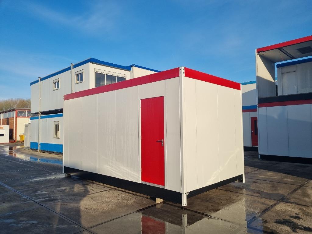 Sanitair unit 6x3 2 wc’s 3 urinoirs wastoggen Trespa wanden