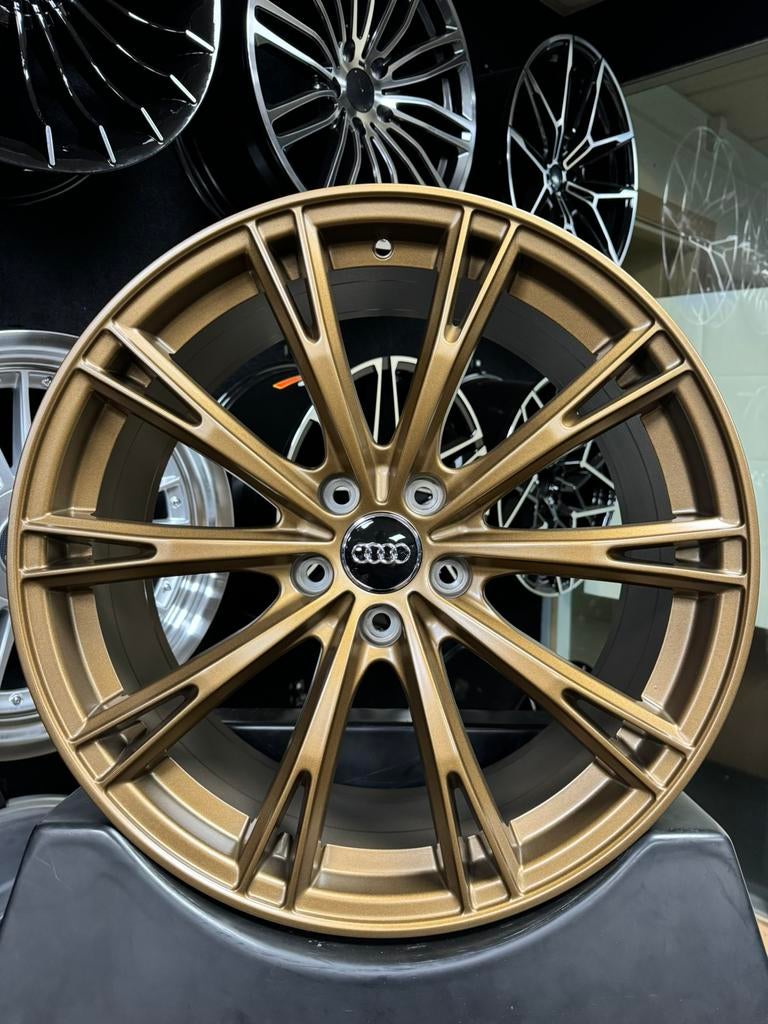 19 inch velgen voor Audi ABT look BRONS 5x112 A3 A4 A6 Q2 Q3, Auto-onderdelen, Banden en Velgen, Velg(en), 19 inch, Personenwagen
