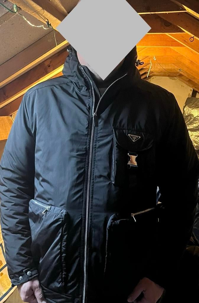 Prada heren jas TE KOOP!, Kleding | Heren, Ophalen of Verzenden, Zo goed als nieuw, Maat 56/58 (XL), Zwart